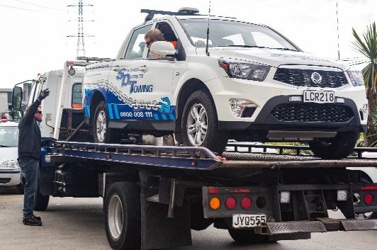 All vehicles towed